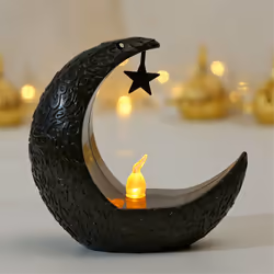 Starry Moon Candlestick Ramadan Festival Home Decoration Lamp A