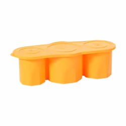 Yellow Easy Release Silicone Ice Tray for making