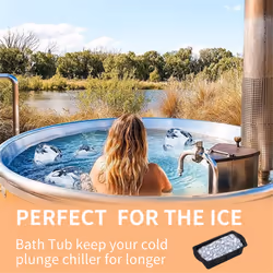 Black Silicone ice bath ice-cube mold+lid Reusable ice-cube mold