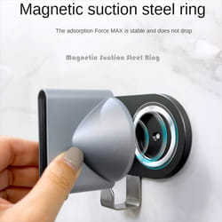 For Hair Dryer Storage Rack Free Punching Wall Holder Pink