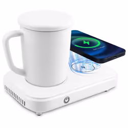 Wireless Charger Base Thermostatic Coaster For Office/Home EU Plug