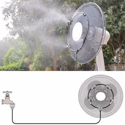 12 Inches Summer Cooling Fan Kit, Water Fan Kit, Suitable for Gardens
