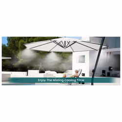 18M Tap Water Garden Set Low Pressure Mist System Courtyard Cooling