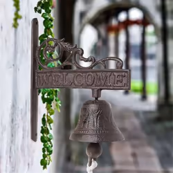 Vintage Garden Antique Doorbell, Wall Mounted Metal Doorbell,A
