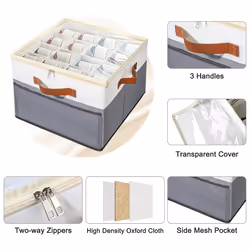 Shoe Storage Organizer, Shoe Organizer for Closet, Shoes Box beige