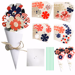 Paper PopUp Flower Cards Forever Life Sized Forever Flower Bouquet