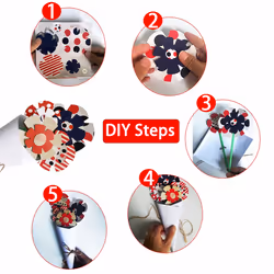 Paper PopUp Flower Cards Forever Life Sized Forever Flower Bouquet