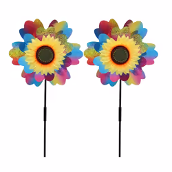Rainbow Color Ponheels Glittery,Wind Wheels Wind Spinner