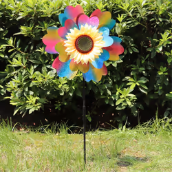 Rainbow Color Ponheels Glittery,Wind Wheels Wind Spinner