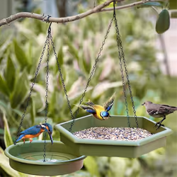 Hanging Bird Bath,Bird Bath - Bird Feeder,Gray