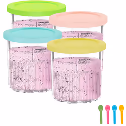 Replacement for Creami Pints and Lids - 4 Pack NC501