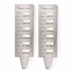 Stainless Steel Grass Gauges Gardening Grass Gauges for Gifts 2Pcs