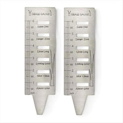 Stainless Steel Grass Gauges Gardening Grass Gauges for Gifts 2Pcs