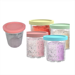 Pints with Lids Containers Replacement for Creami Deluxe 5 Pack