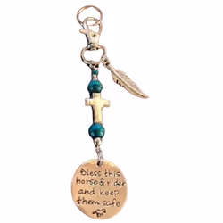 Saddle and bridle charm clip, saddle and bridle charm clip, A