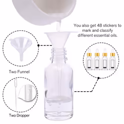 Glass Dropper Bottle 24 Pack Clear Glass Bottles Empty