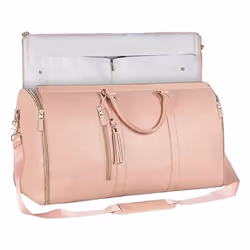 Travel Foldable Clothing Bag Multi-function Garment Bag Pink