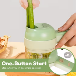Portable Electric Vegetables Cutter Set, Electric Vegetable Choppers