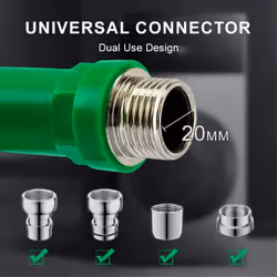 2PCS 2 Way Faucet Faucet Splitter Garden Hose Splitter Green