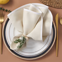 Napkin Rings Set of 12, Eucalyptus Leaf Napkin Rings