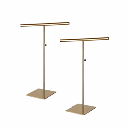 Necklace Holder Jewelry Stand Gold Polished Purse Display Stand