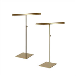 Necklace Holder Jewelry Stand Gold Polished Purse Display Stand