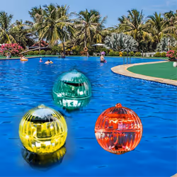 2PCS Solar Floating Pool Light, Waterproof LED Color Changing