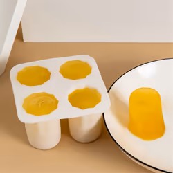 4 Cup Shape Silicone Mold Ice Mould Tray Black