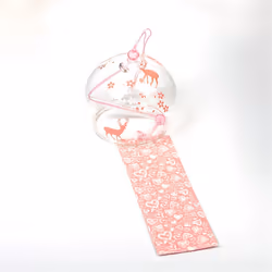 Japanese Wind Chime Pendant Glass Cover Birthday Gift, Deer