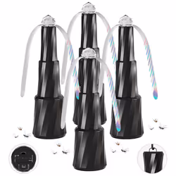4PCS Fly Fans for Tables Tabletop Fly Spining Fan Outdoor with Hook