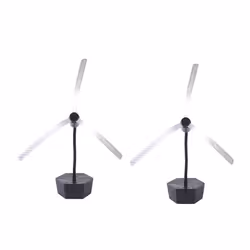 2PCS Fly Fans for Tables Portable Tabletop Fly Spining Fan