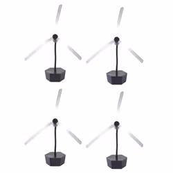 4PCS Fly Fans for Tables Portable Tabletop Fly Spining Fan