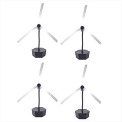4PCS Fly Fans for Tables Portable Tabletop Fly Spining Fan
