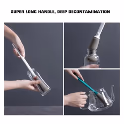 Sponge Brush Kitchen Cleaning Supplies Bottle Cleaning Brush White