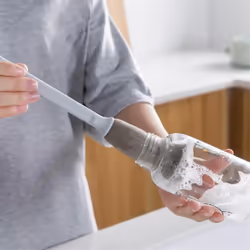 Sponge Brush Kitchen Cleaning Supplies Bottle Cleaning Brush White