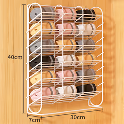 Storage Hanging Rack, Wall Mounted Bracket, No-Punch Wardrobe,A