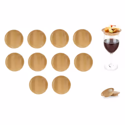 10Pcs Wine Glass Topper, 4Inch Wine Glass Charcuterie Topper