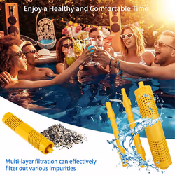 1 Pack Spa Mineral Sticks Parts Cartridges for Hot Tub Filter, Blue