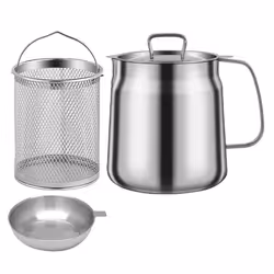 1.5L Versatile Oil Filter Tank Stainless Steel Oil Filter Pot