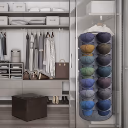 Baseball Cap Display Rack Door Back Wall Large Hanging Hat Storage