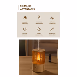 Candlelight Atmosphere Light Aromatherapy Humidifier Diffuser A