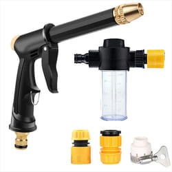 Portable high pressure cleaning watering hose nozzle