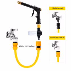 Portable high pressure cleaning watering hose nozzle