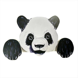 Panda Animal Fence Peeking Yard Art Outdoor Fence
