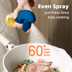 Olive Oil Sprays Bottle-Oil Mister with Wide Sprays for Cooking Blue
