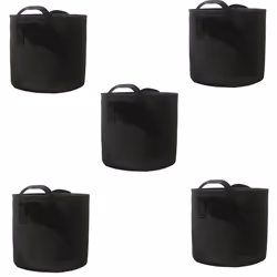 Black Heavy Duty Fabric Pots, Vegetable/Flower/Plant Grow Bags