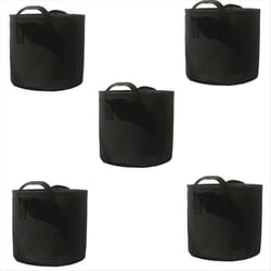 Black Heavy Duty Fabric Pots, Vegetable/Flower/Plant Grow Bags