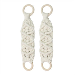 2 PCS Hanging Kitchen Towels Ring Crochet Hanging Dish Towel