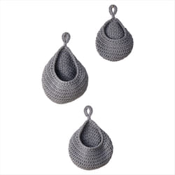 3 Pack Woven Produce Holder Vegetable Hanging Basket A