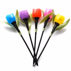 10PCS Outdoor Led Solar Light Tulip Flower Lamp For Yard Outdoor